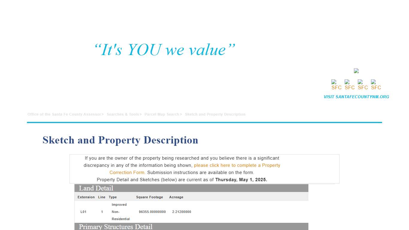 Parcel Map Search | Office of the Santa Fe County Assessor
